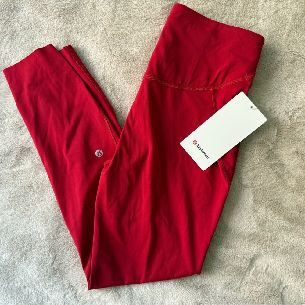 NWT Lululemon Base Pace HR Tight 25 Dark Red Size 8